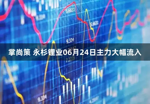 掌尚策 永杉锂业06月24日主力大幅流入