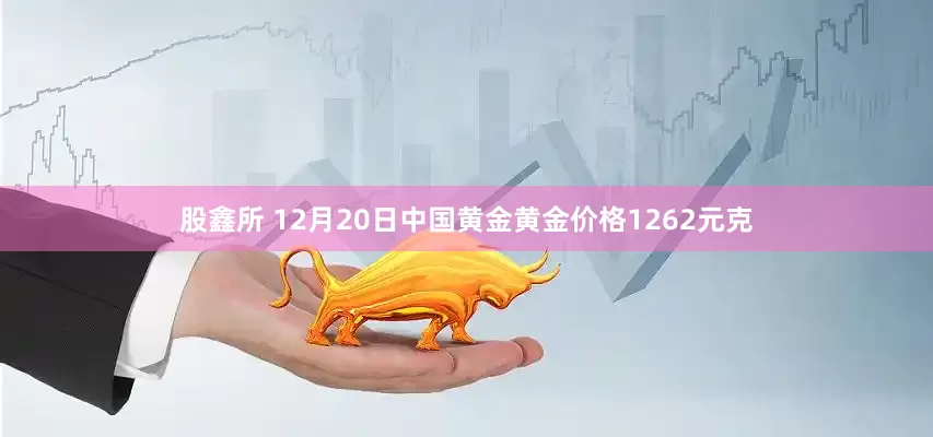 股鑫所 12月20日中国黄金黄金价格1262元克